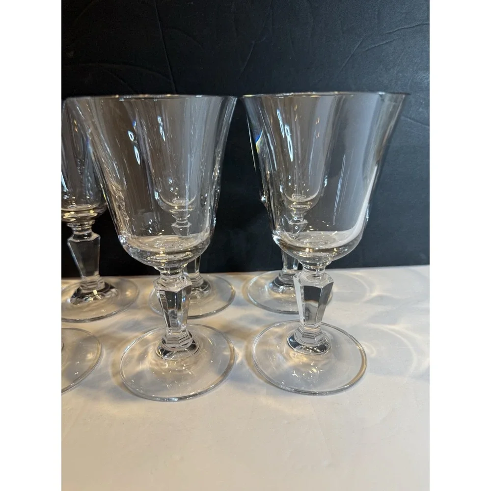 Miller Rogaska Alfresco Clear Wine Glasses Set of 8 Crystal 6 3/4”
